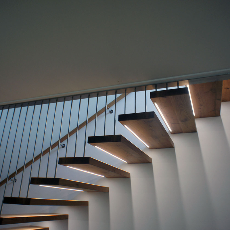 Moderne Stiege Led Detail